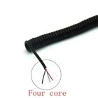 Diy spring curl line usb line 4 core wire micro MINI usb Удлинительный кабель для передачи данных 50 см 200 см