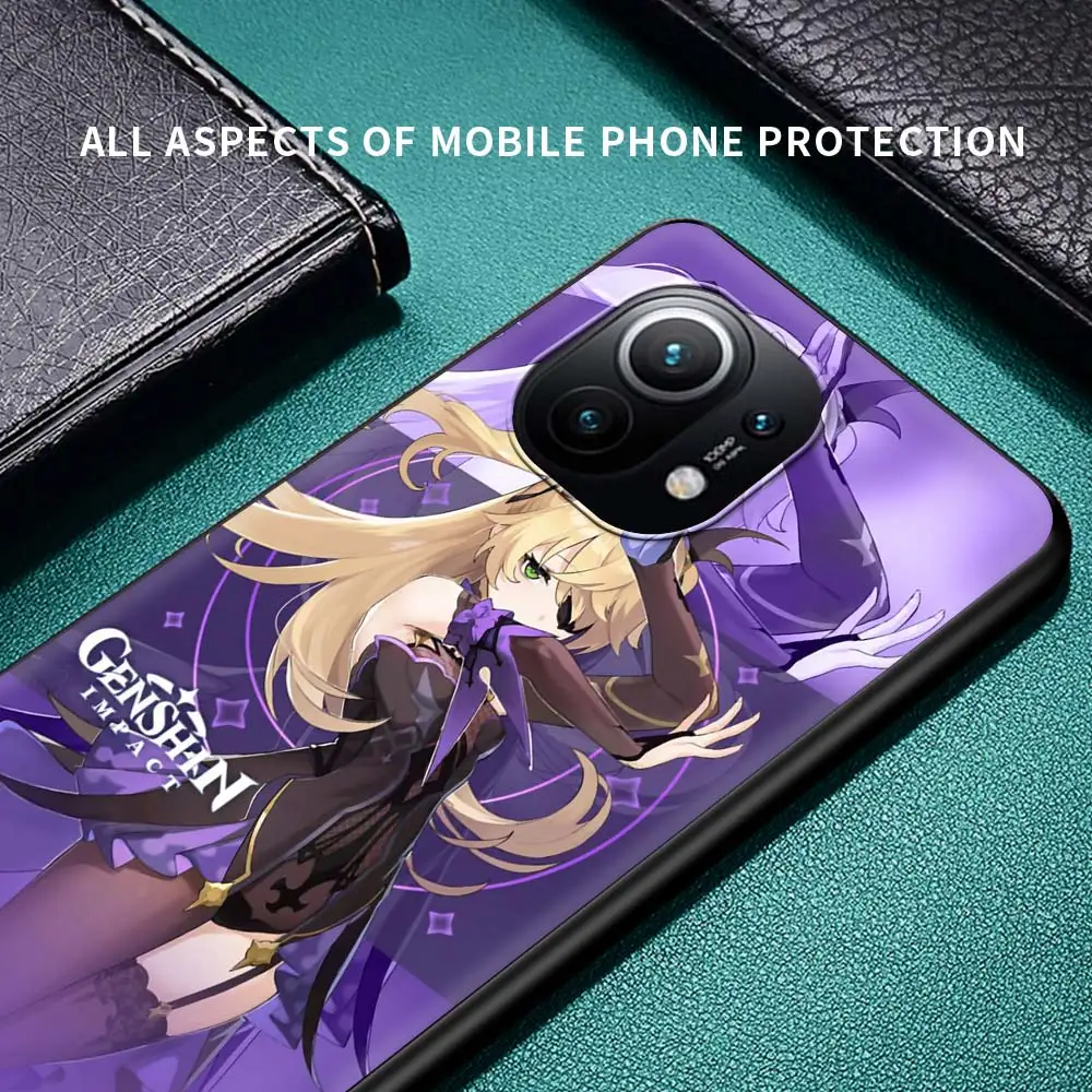 

Case For Xiaomi Poco X3 NFC 6.67 inch Phone Cover For Mi 10T Pro Note 10 Lite 5G 9T 11 CC9 9 Shell Cute Genshin Impact Game