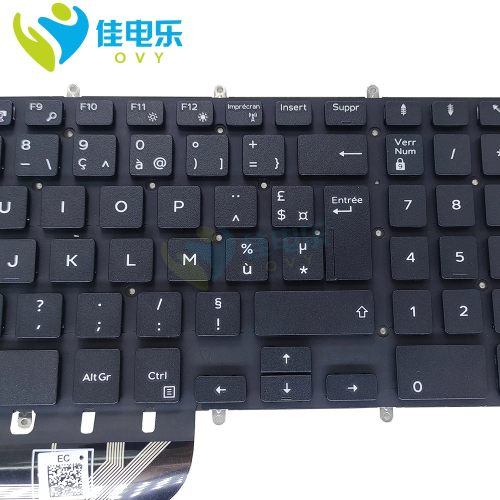 02J0HC Французская клавиатура с раскладкой azerty для Dell Inspiron 7566 7577 7587 7567 7580 7778 5570 5575 2J0HC