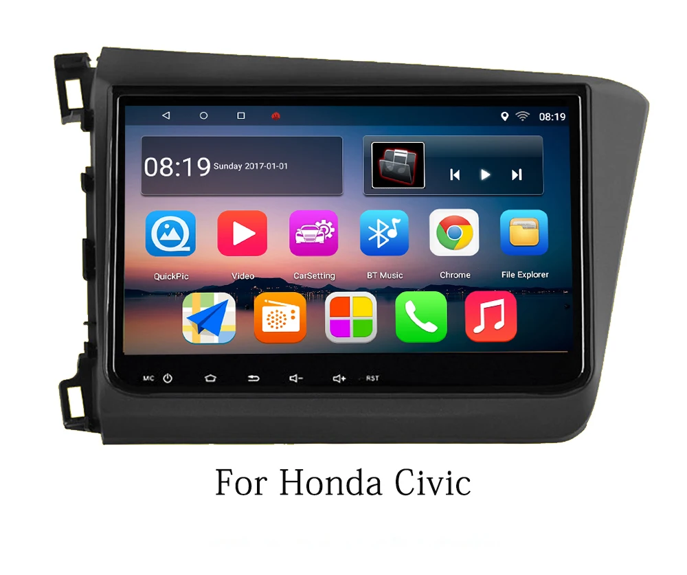 

9" octa-core 1280*720 QLED screen Android 10 Car GPS video player Navigation for Honda Civic 2012-2013