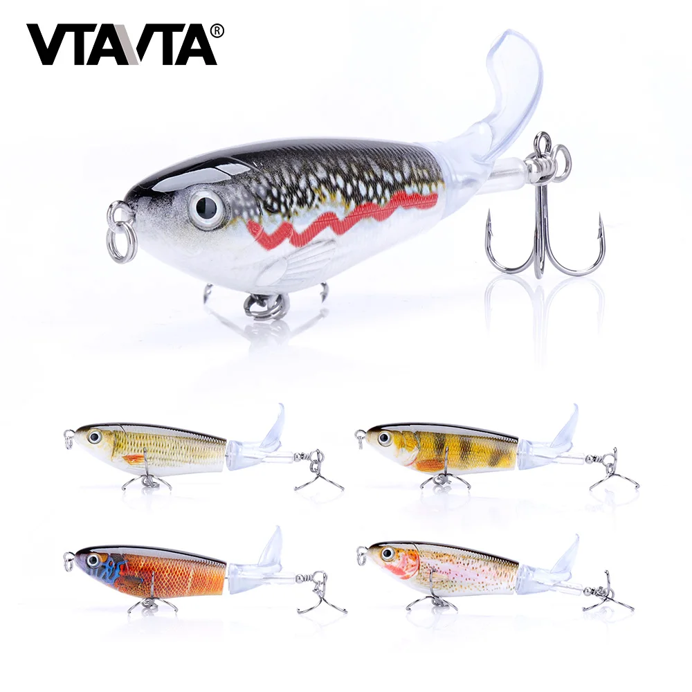 VTAVTA 14 г 8 см Topwater Whopper Popper рыболовные приманки плавающие воблеры щука приманка для