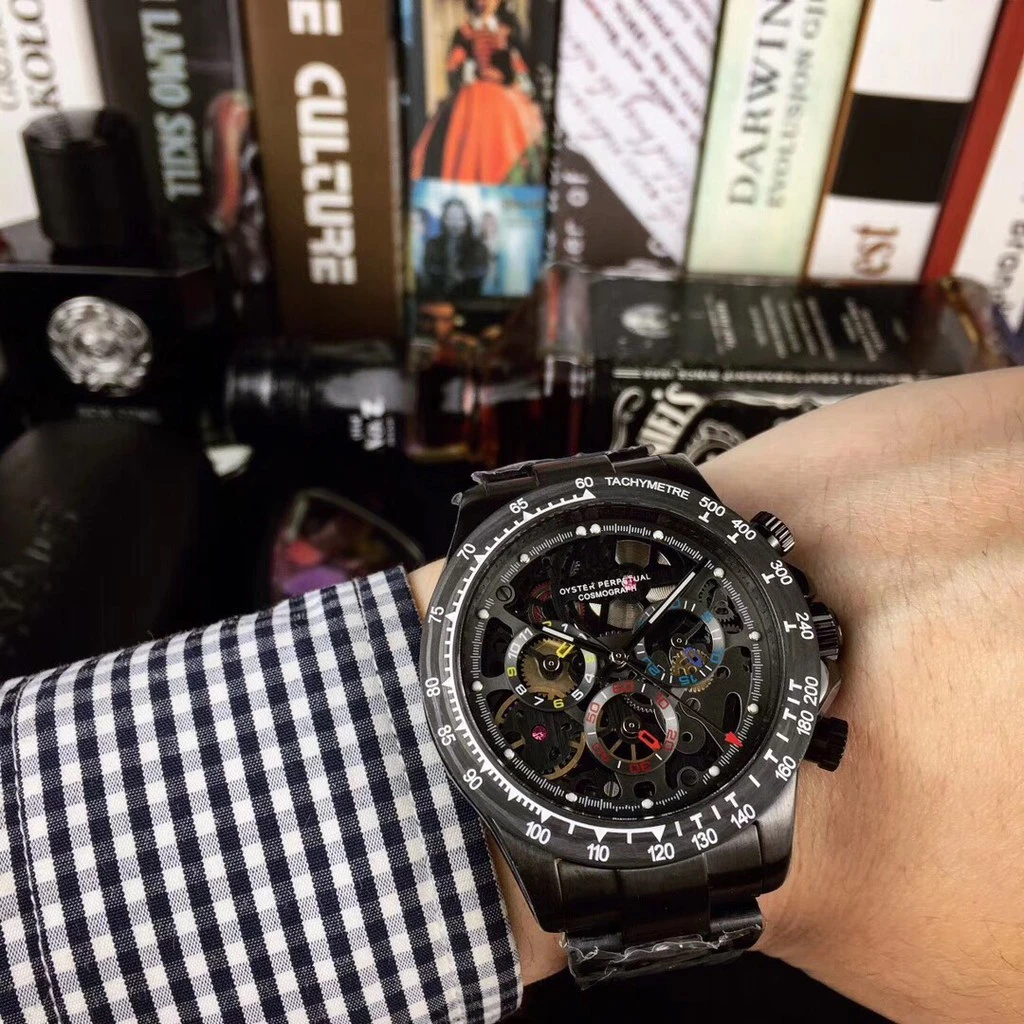 

Высококачественные мужские кварцевые часы с хронографом из нержавеющей стали, серебристый, черный, керамический Безель, сапфировое стекло