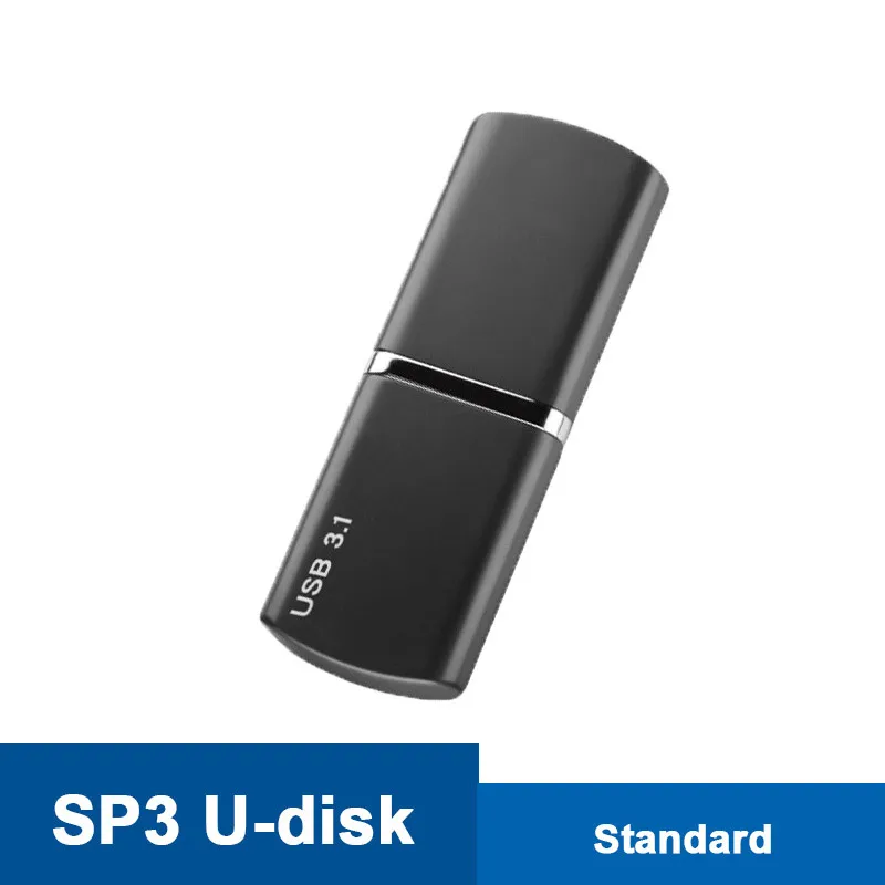 SP3-Gray-Standard Новое поступление USB твердотельный накопитель 128 ГБ Высокое Скорость Cle USB 3,1 до 350 МБ/с. металлическая подвеска Безразмерные; ; Прямая поставка; флэш-накопитель ФЛЕШКА флешка мини small usb - Цвет: SP3-Gray-Standard