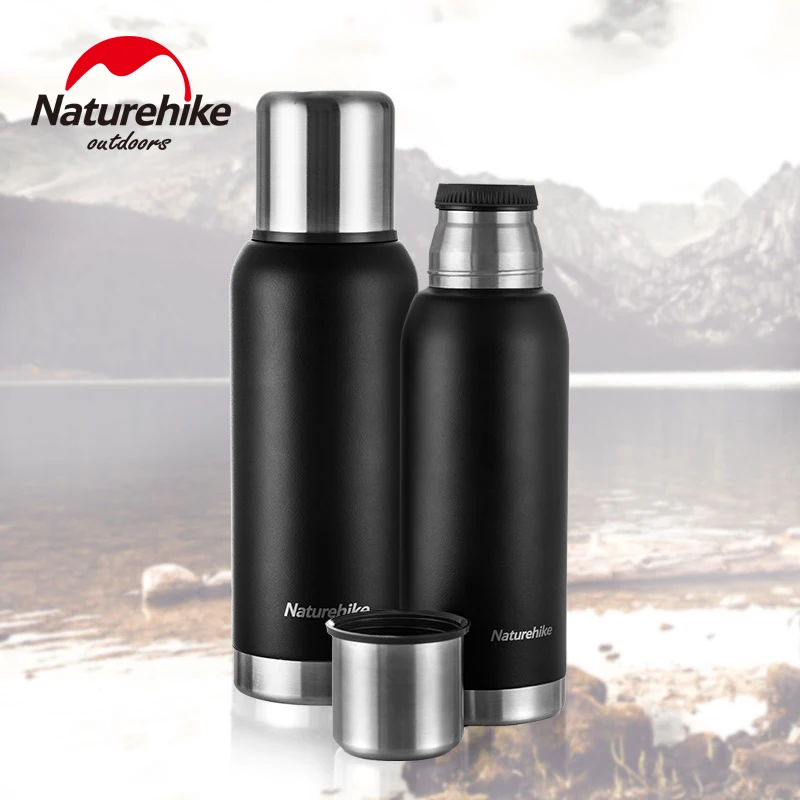 Naturehike 750 1000 мл велосипедная бутылка для воды 304 нержавеющая сталь теплая матовая