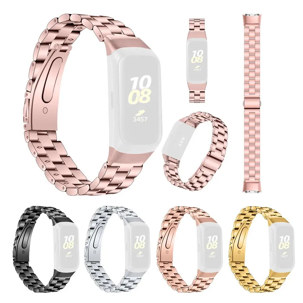 Stainless Steel Wrist Strap Metal Replacement Wristband For Samsung Galaxy Fit SM-R370 Smart Bracelet Accessories | Электроника
