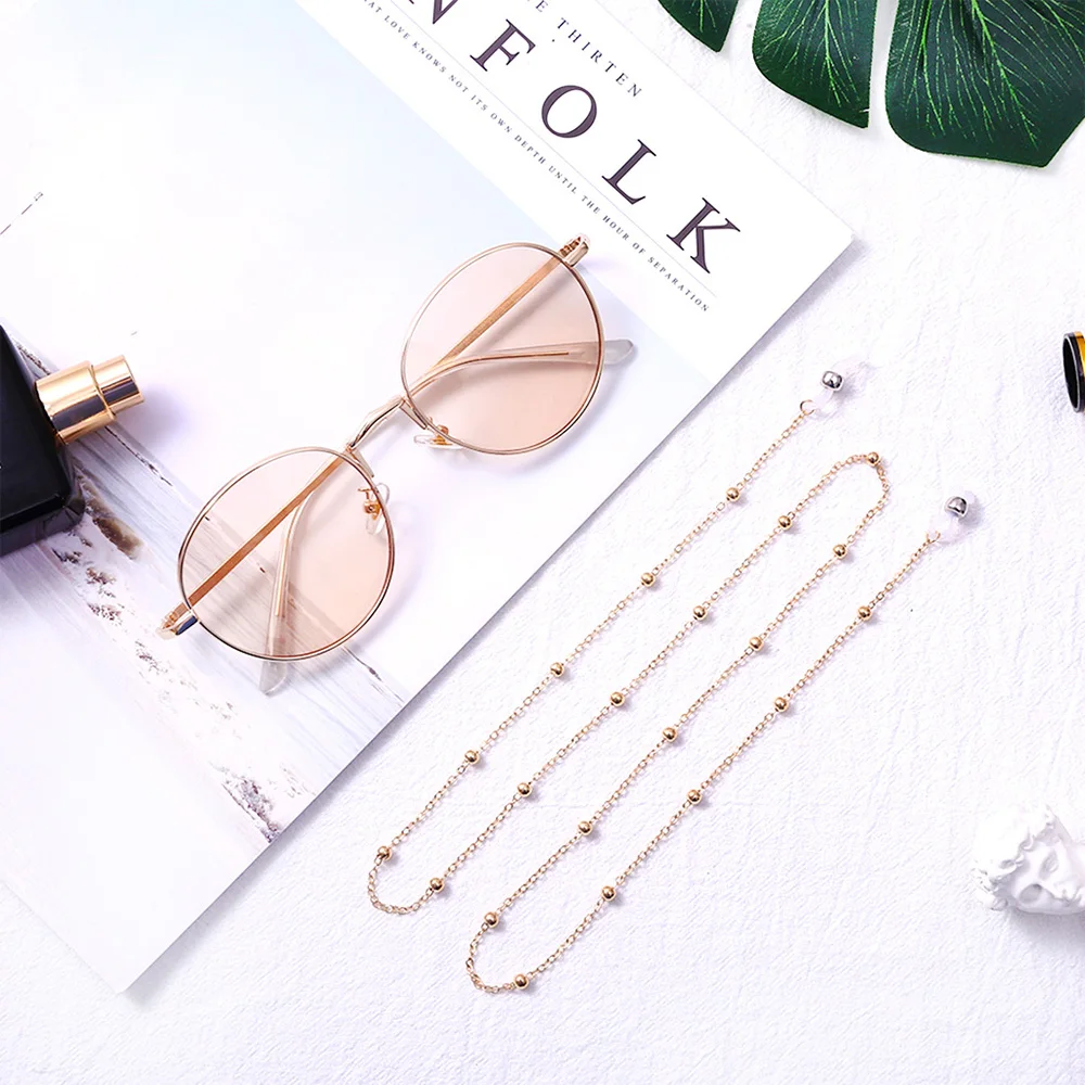 Цепочка для солнцезащитных очков Женская цепочка для очков brillenkoord cadena gafas держатель для очков с жемчугом аксессуары для очков Золотые очки с цепочкой D40