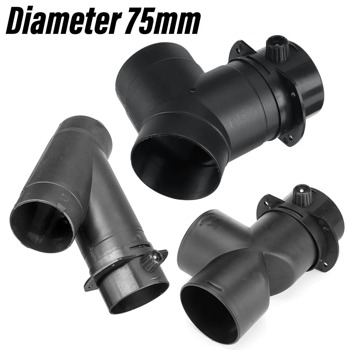 

75 мм автомобильный обогреватель, воздуховод на вентиляционное отверстие, выпускной Соединитель с регулирующим клапаном для воздухонагрев...