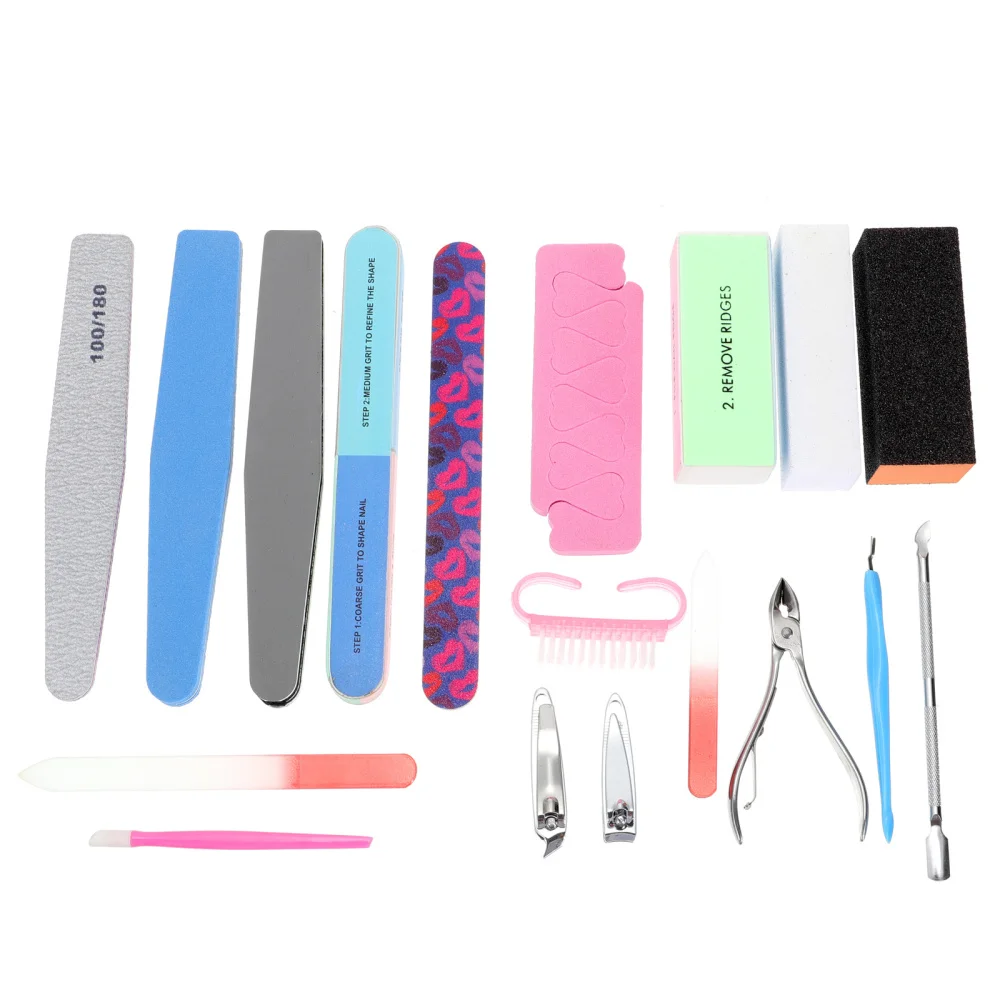 Набор для дизайна ногтей сделай сам стеклянная пилка машинка стрижки
