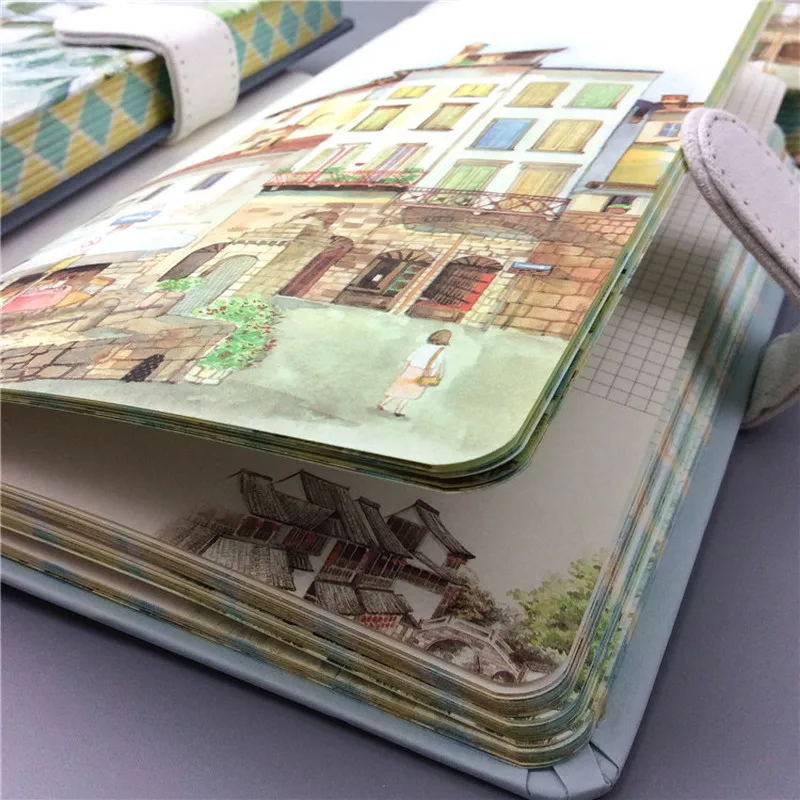 Маленький новый ручной счет 32K цветная страница магнитная пряжка чистый блокнот