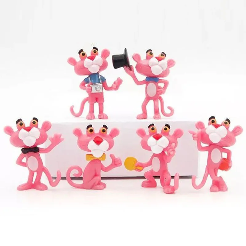 6 шт. 4 см различные стили красная леопардовая ручная офисная кукла милая кукла микро Ландшафтные украшения мультяшная непослушная леопардовая модель L0028