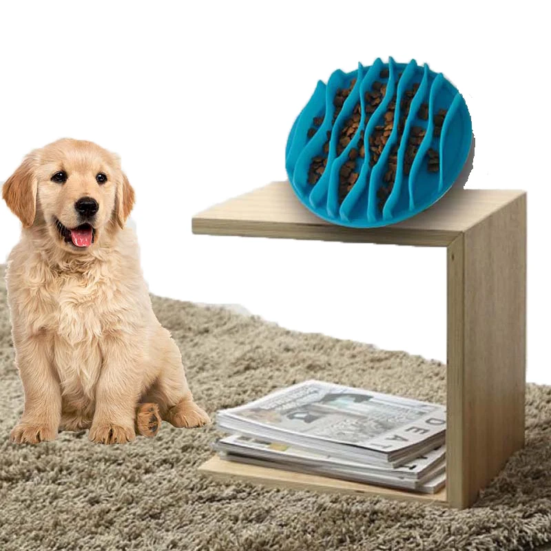 

Pet Dog Feeding Food Bowls Wavy Portable Puppy Slow Down Eating Feeder Dish Bowel Prevent Obesity Dogs Supplies Dog Accessories