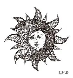 5 шт. змея татуировки Стикеры Водонепроницаемый временные с геометрическим