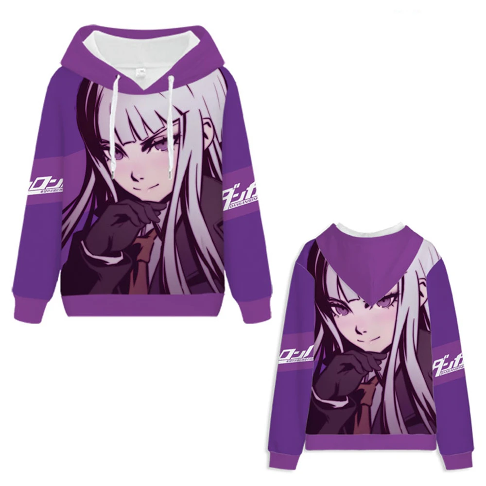 

Anime Danganronpa: Trigger Happy Havoc 3D Print Hoodies Men's Student Casual Fleece Hiphop Teenager Boy Jacket Hooded Coat