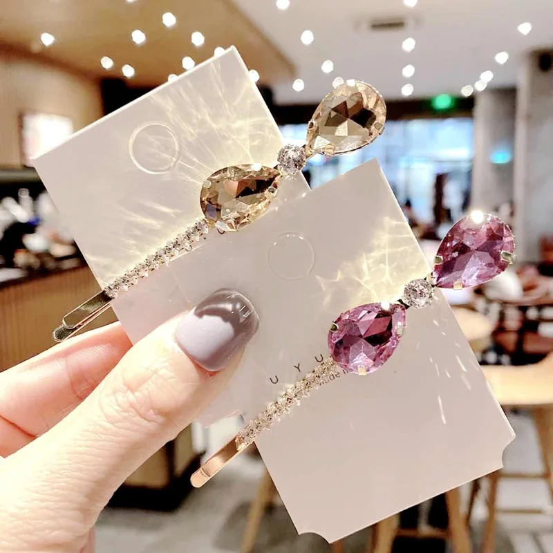 Женский головной убор с микро цирконием большая заколка кристаллами мужские