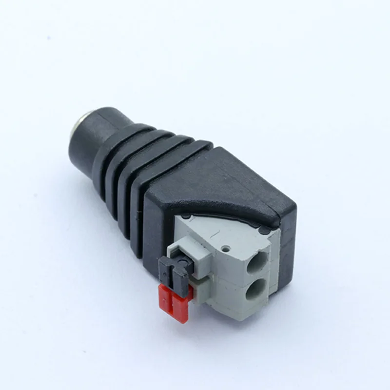 DC Power Female 5.5X 2 1 мм разъем адаптера кабель прессованный подключен для светодиодных