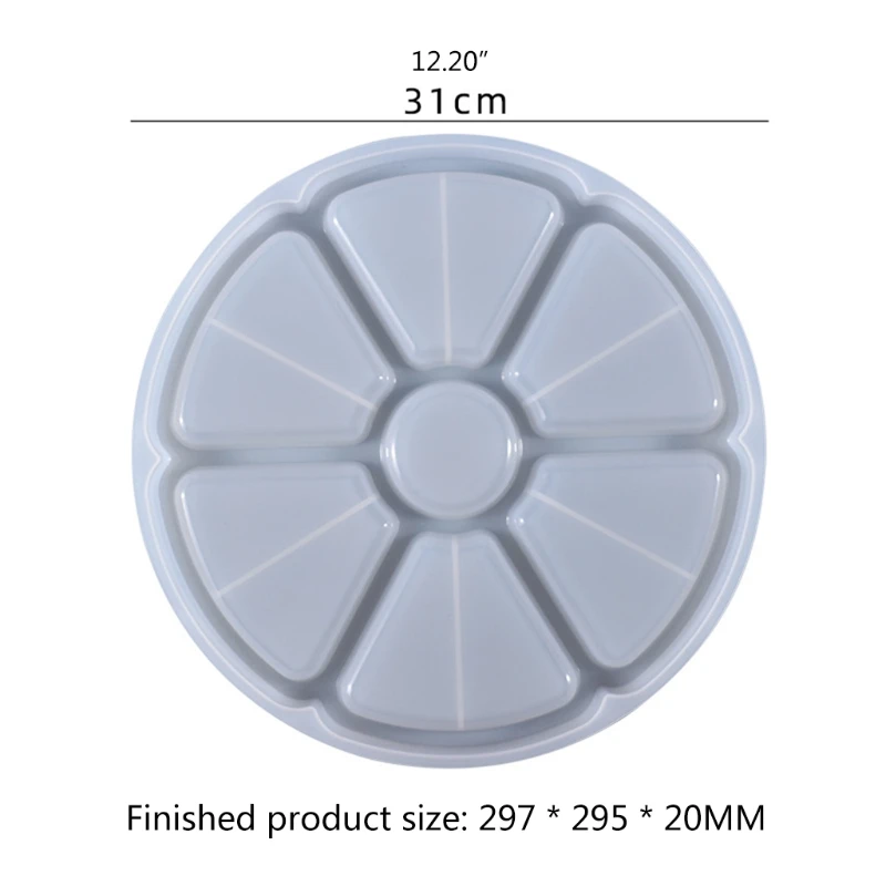 

Petal Fruit Nut Storage Tray Epoxy Resin Mold Dishes Plate Silicone Mould DIY Crafts Home Decorations Casting Tool