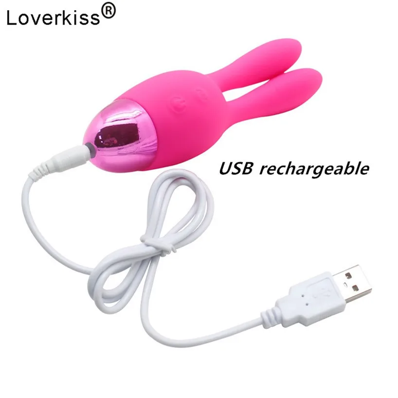 Секс игрушки Loverkiss для женщин USB устройство 10 скоростной двойной мотор