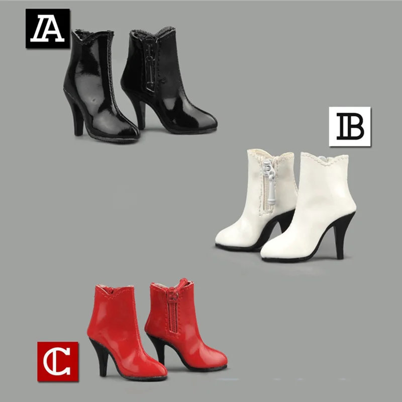 

1/6 Scale ZY1005 Women Fashion Boots Female Sexy Zipper Booties Clothes For 12" Action Figure Body Doll Toy Accessories
