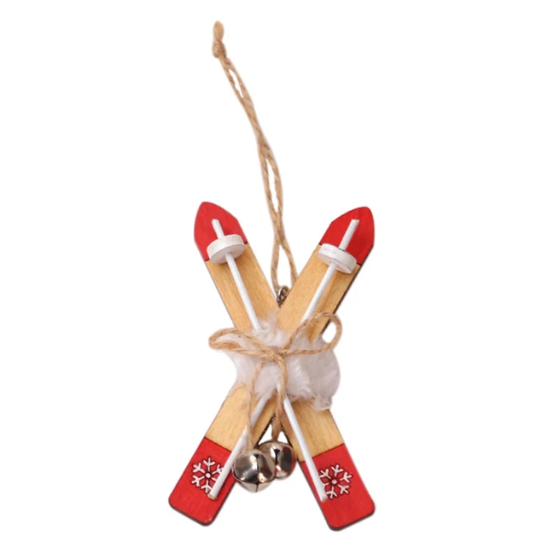 Деревянные сани Рождественская елка подвесное украшение рождественская
