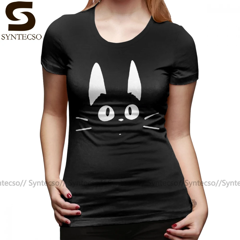 Футболка Chat Jiji Kiki S хлопковая повседневная женская футболка с коротким рукавом и