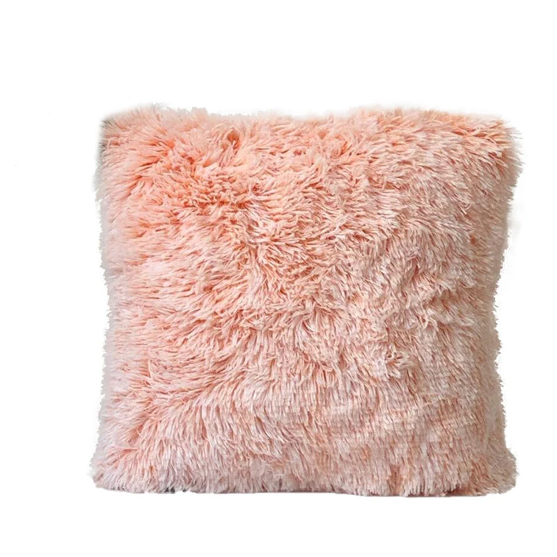 Плюшевые наволочки роскошные мягкие декоративные из искусственного меха для