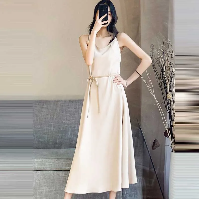 

Elegant Office One-Piece Fashion Dress Long Dress Korean Female Splicing Vintage Dress 2021 Summer New Women'S Puff Sleeve Dress