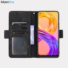 For OPPO Realme 8 4G Wallet Case Magnetic Book Flip Cover For OPPO Realme 8 Pro Card Photo Holder Luxury Leather Phone Fundas