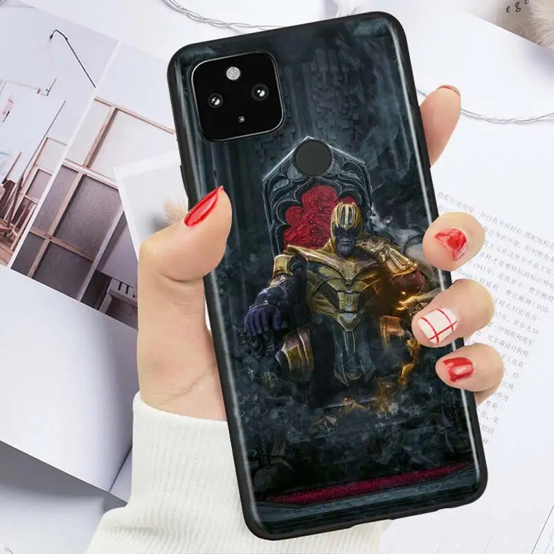 

Marvel Cool Thanos Shockproof Cover for Google Pixel 5 4 4A XL 5G Black Phone Case Shell Soft Fundas Coque Capa
