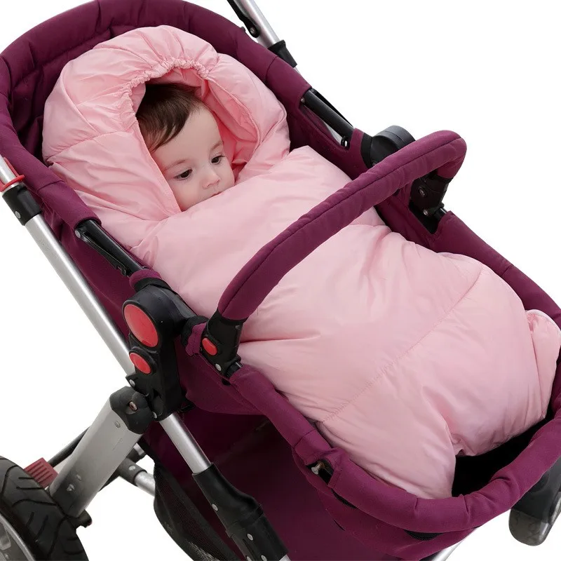 

Baby Sleeping Bag Down Sleep Bags Winter Windproof Keep Warm Newborn Swaddle Basket Thickened Cribs Universal Stroller Sleepsack