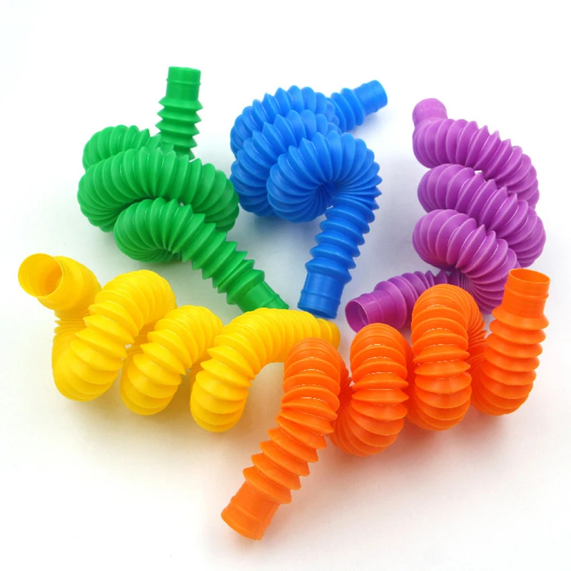 

Pop Tube Mini Sensory Toys Color Stretching Telescopic Tubes Children's Decompression Bellows Fidget Toys