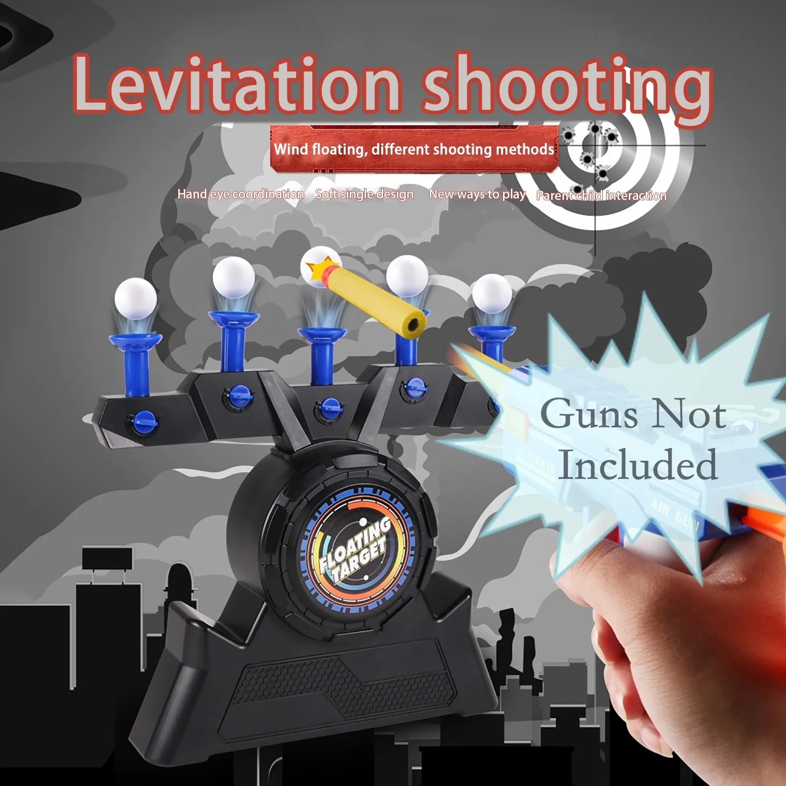 Электрический воздушный шарик Забавный плавающий для игры в мишени гироскутер