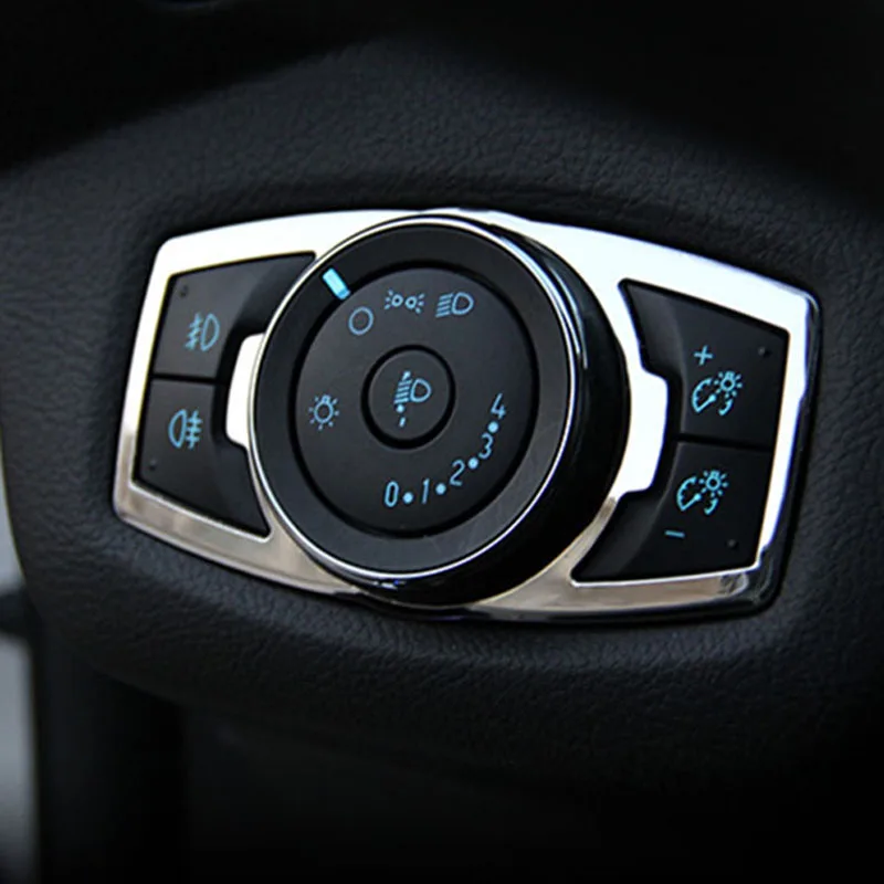 Декоративная печать фар из нержавеющей стали для Ford Focus 3 Крышка MK3/4 Mondeo Escape Explorer