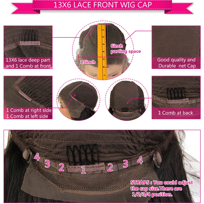 

Brown Lace Front Human Hair Wigs With Baby Hair Burgundy 180% Wigs Straight Brazilian Remy Hair Wigs PrePlucked Lace Wigs