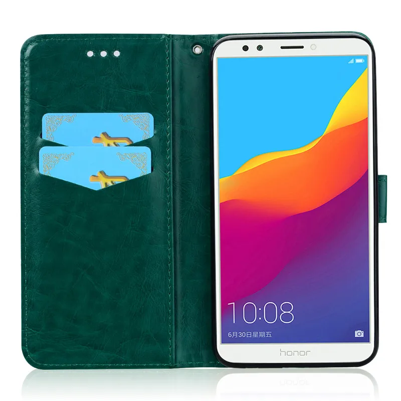 Huawei Honor 7C 5,7 AUM-L41 чехол с отделением для карт Кожаный флип-чехол для Honor 7C Pro 5,99 LND-L29 флип-чехол