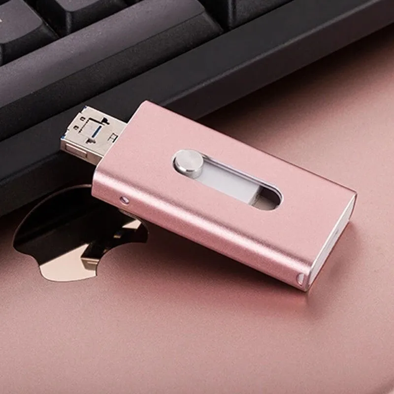 USB флеш-накопитель 3 в 1 OTG с Type-c 64 ГБ 128 для apple iphone карта памяти 16 Гб Android флешка 0 32 |