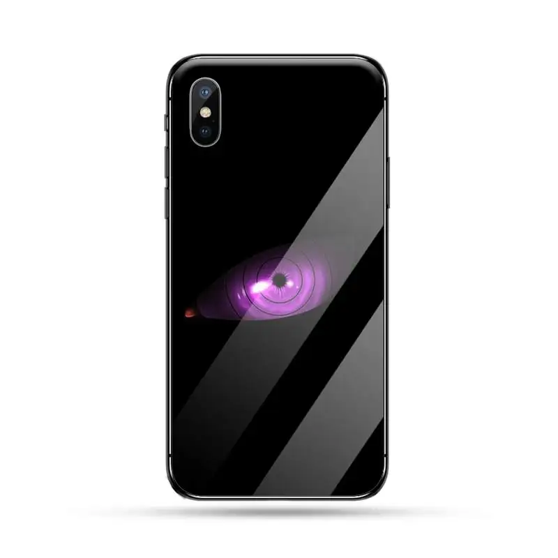 

Naruto logo pattern Shippuden LOGO Phone Case Tempered glass For iphone 5C 6 6S 7 8 plus X XS XR 11 PRO MAX