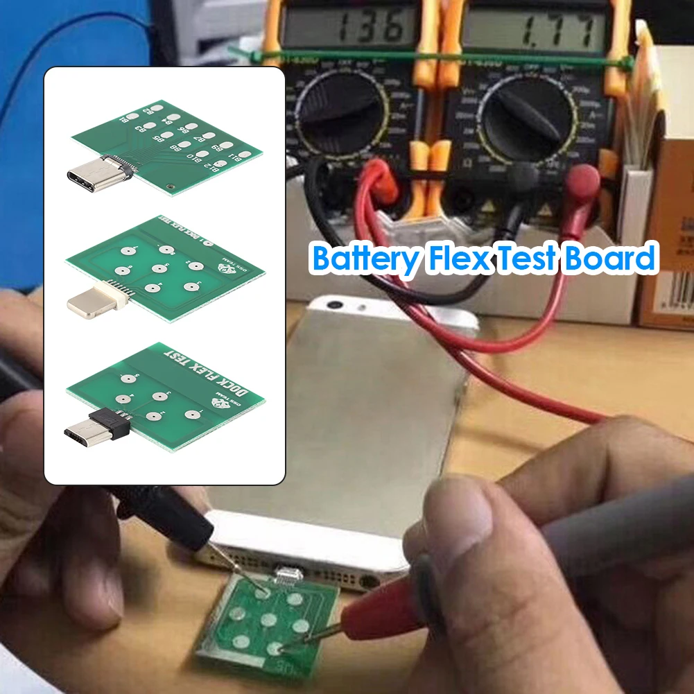 Гибкая тестовая плата для телефона 3 в 1 Micro USB 8 Pin Type-C модуль зарядной док-станции