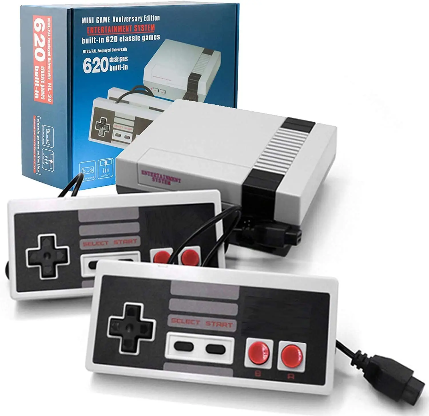 Игровая консоль AV Out поддержка двух игроков вместе 620 ретро-игр в 1 игровой плеер
