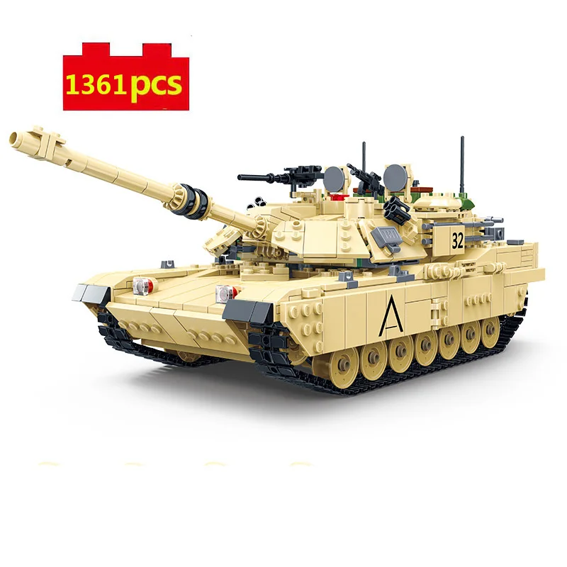 Военная серия США M1A2 Abrams основной боевой танк оружие аксессуары солдаты фигурки