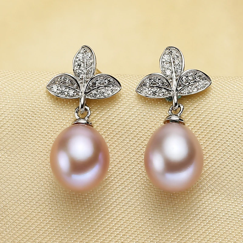 Женские серьги гвоздики с натуральным пресноводным жемчугом|Серьги-гвоздики| |