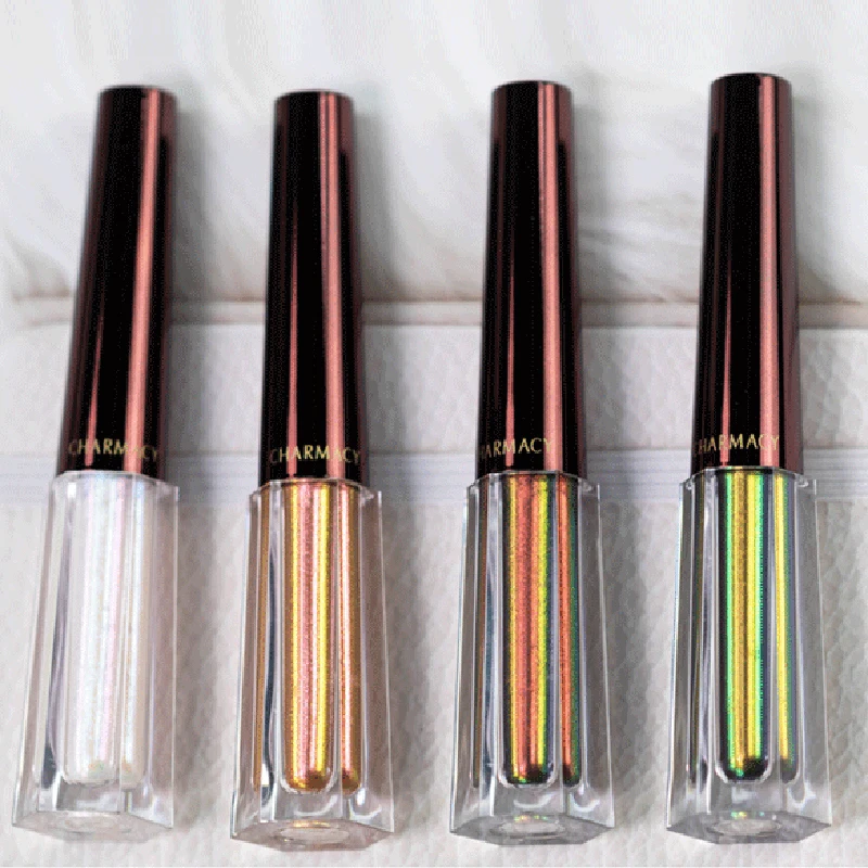 

CHARMACY 4pcs/Set Eyeshadow Chameleon Glitter Eyeshadow Long Lasting Cosmetics Color Changing Liquid Eye Shadow Women Makeup