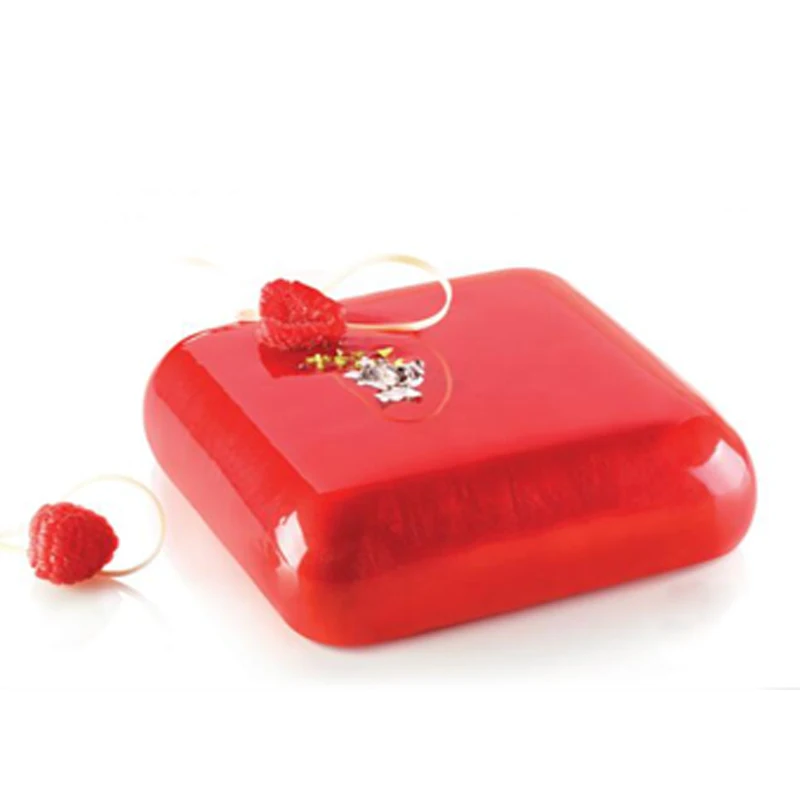 

3PCS Silicone 3D GEM Square Baking Cake Mold For Ice Cream Cubes Jelly Chocolates Mousse Decorating Tools