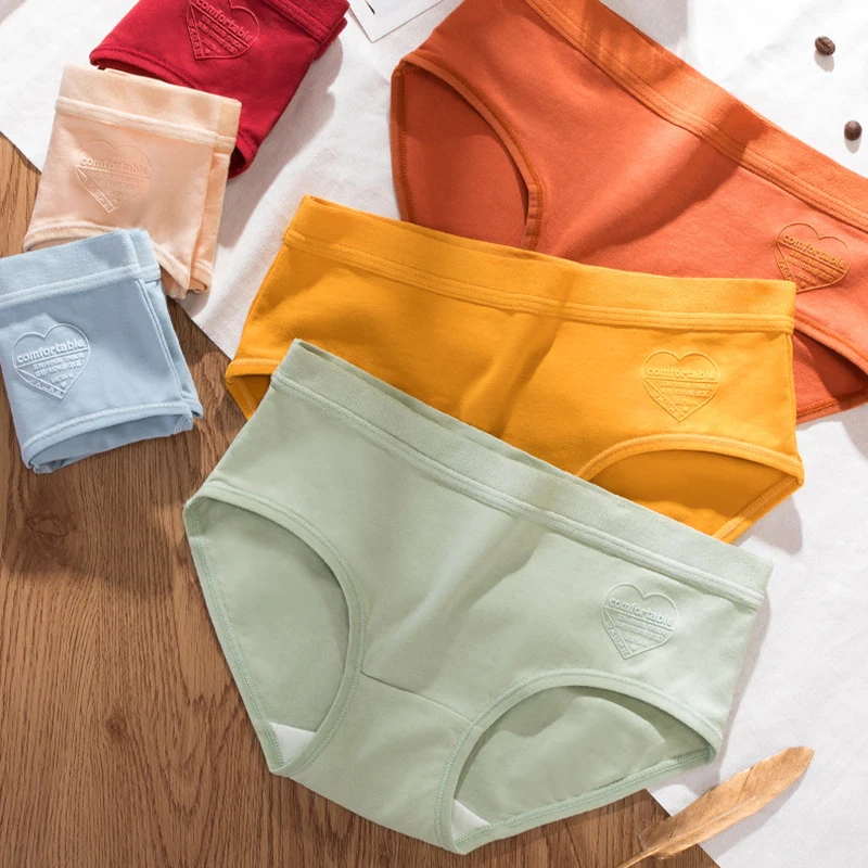 Женские Бесшовные хлопковые трусы сексуальное нижнее белье со средней талией