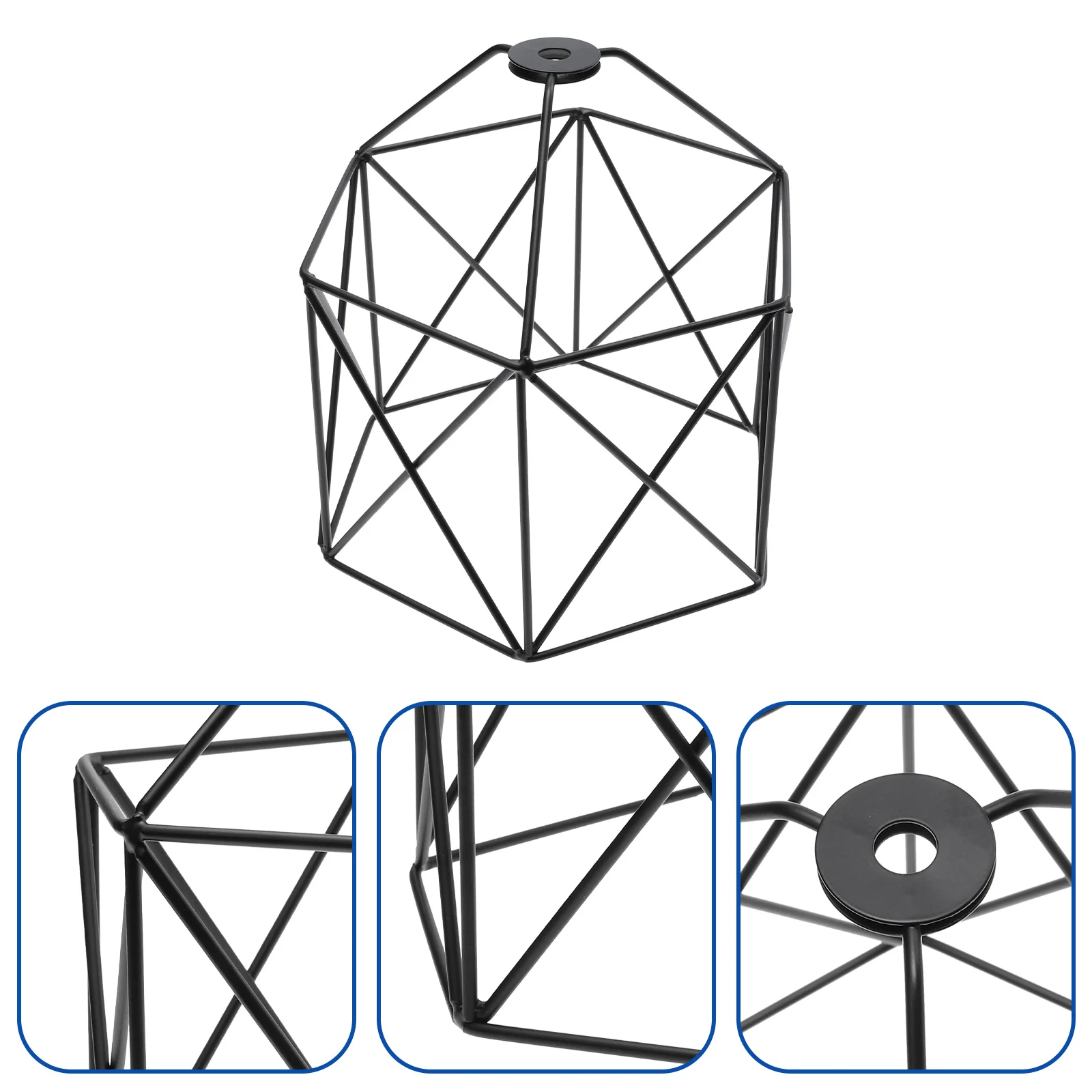 

Creative Hexagon Shape Light Shade Hollow-out Iron Light Cover Vintage Lamp Cover
