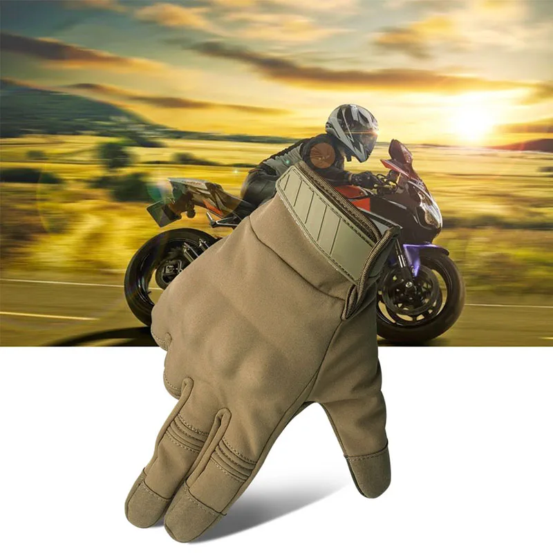 Сенсорный экран кожаные водонепроницаемые мотоциклетные перчатки мужские