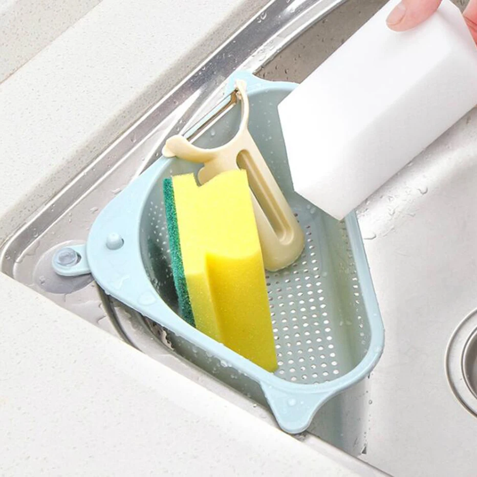 Корзина для хранения губки мыла Basedidea кухонная раковина Угловой фильтр на