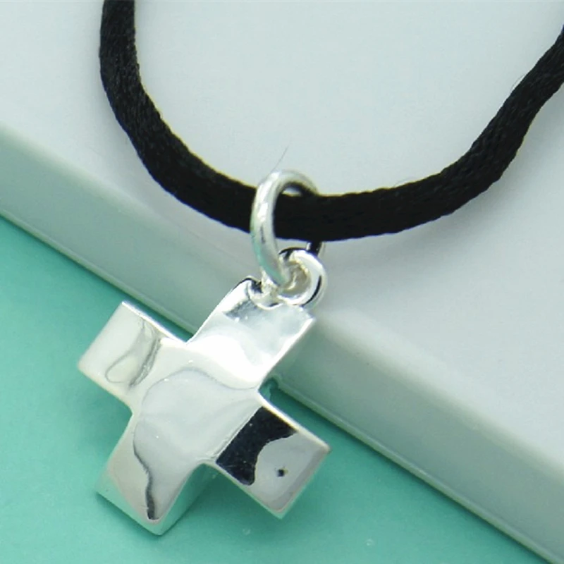 Женское ожерелье из серебра 925 пробы с цепочкой