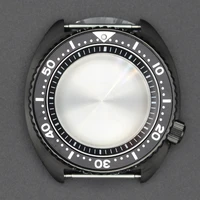 45mm black cases skx007 skx013 skx mens watch stainless steel sapphire glass for seiko tuna turtle nh35 nh36 movement 28 5 dial