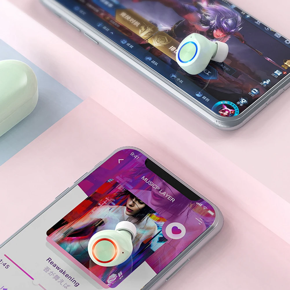 TW60 Mini Bluetooth 5,0 Беспроводные наушники-вкладыши спортивные наушники с двойным микрофоном bluetooth-наушники