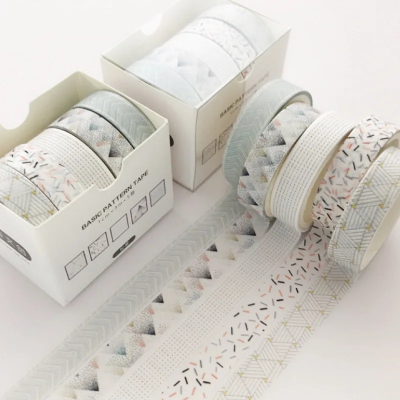 

5Pcs/pack Moon Star Pine Fog Washi Tape Set Decoration Sticker Scrapbooking Diary Adhesive Masking Tape Stationery School Supply